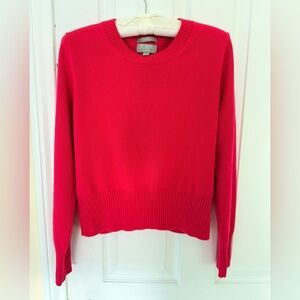 J. Crew Vibrant Red Crew Neck Sweater